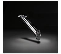 EBB Brindisi - Consola de bar inclinada para montaje en pared y cuerpo de acero inoxidable cepillado