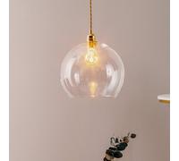 EBB & FLOW Rowan lámpara colgante vidrio oro Ø28cm