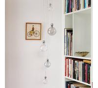 EBB & FLOW Uva M Bola plateada transparente pequeña a cuadros True