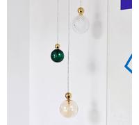 EBB & FLOW Uva M Lámpara colgante Bola dorada verde hiedra