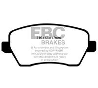 EBC Brakes DP21903 Greenstuff Pastillas de freno, Pastilla de freno, Pastillas de travão