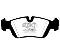 EBC Brakes DP4914R Juego de pastillas de freno para BMW 3 Sedán (E46)