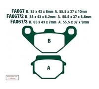 EBC Brakes FA067R Juego de pastillas de freno
