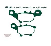 EBC Brakes SFA384 Juego de pastillas de freno