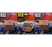 EBC X2 FA679HH y FA174HH Juego de pastillas de freno sinterizadas delanteras y traseras semimetálicas compatibles/reemplazo para Honda CRF1000L Africa Twin