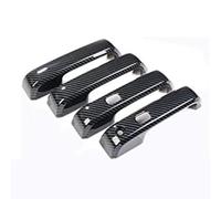 EBDFGHK Carcasa Manija Auto Compatible con Ford para ABS 2015 2016 2017-2020 Embellecedor con Cerradura Inteligente Accesorios para Coche Manijas Puerta Fibra Carbono 4 Piezas