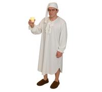 Ebenezer Scrooge Charles Dickens - Vestido de noche de villancico de Navidad (adulto L-XL hasta 48 pulgadas)