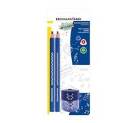 Eberhard Faber 510096 - Lápiz de aprendizaje TRI Winner, 2 lápices y sacapuntas de lata
