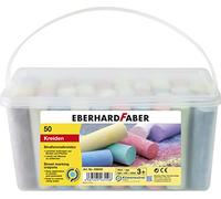 Eberhard Faber 526550 - Tiza de carretera, cubo de 50, 8 colores brillantes Tiza de carretera