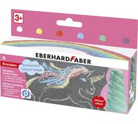 Eberhard Faber 526560 - Tiza de carretera purpurina unicornio, 6 colores brillan