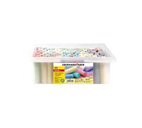Eberhard Faber 526599 - Tiza de carretera 100 cubos, 8 colores brillantes Tiza de carretera