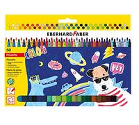 Eberhard Faber 551150 - Juego de rotuladores Colori, 50 lápices de colores con punta fina, rotuladores lavables
