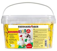 Eberhard Faber 570103 - Pasta de modelar blanca de secado al aire, 3 kg EFA Plast Kids a base de arcilla
