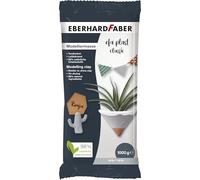 Eberhard Faber 570173 - Arcilla de modelar gris de secado al aire, 1 kg EFA Plast classic a base de arcilla