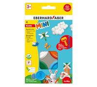 EBERHARD FABER 572516 - Juego de plastilina, 4 Botes de 50 g Cada uno y 2 Herramientas para modelar, plastilina a Partir de 3 años