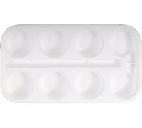 Eberhard Faber 577000 - Caja de Colores vacía, Adecuada para 8 Pastillas de Color de 44 mm de diámetro, también Adecuada como Paleta mezcladora