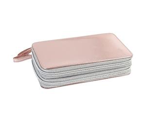 Eberhard Faber 577427 - Estuche Double Decker, brillo oro rosado, con 24 utensilios de escritura