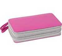 Eberhard Faber 577429 - Estuche para lápices y bolígrafos para niñas en piel rosa con 24 piezas