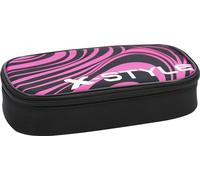 Eberhard Faber 577480 - Estuche Jumbo rosa neón / negro, estuche con cremallera, gran compartimento principal y bolsillo interior