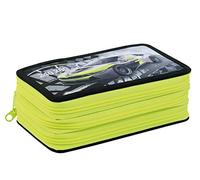 Eberhard Faber 577571 - Estuche Triple Decker, con 36 utensilios de escritura, Estuche Race Car con 3 cremalleras