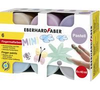 Eberhard Faber 578604 - Finger Paint Set for Children with 6 Pastel Colours, Eac