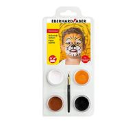 Eberhard Faber 579025 - Set de maquillaje infantil Tiger, 4 colores de maquillaje con pincel e instrucciones