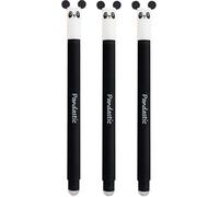 EBERHARD FABER 599017 - Roller borrable Panda, 3 bolígrafos Animal Erase it, bolígrafo gel azul 0,7 mm