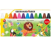 Eberhard Faber – Crayones Colori – 12 crayones resistentes al agua en estuche de cartón