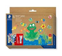 Eberhard Faber STAEDTLER Noris Club 8816 - Set de 6 botes de pintura de dedos, multicolor