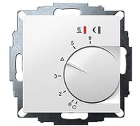 EBERLE Termostato UTE 2800-L-RAL9016-G-55UP, 5-30 C, con función limitadora 10-40 C, CA 230 V, 16 A, 1 Conector, PWM o regulación de 2 Puntos, Interruptor de alimentación, Pantalla LED, Sensor Remoto