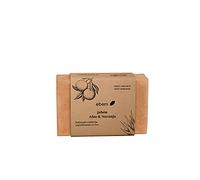 Ebers Jabón de Aloe y Naranja Natural en Pastilla 100 g | Jabón Artesanal Hidratante, Cicatrizante y Antioxidante | Cara y cuerpo | Vegano, artesanal y sin Conservantes