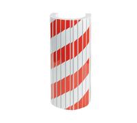 EBERSIGN - Pack 4 Protector Columnas Garaje Adaptable Rojo y Blanco | Protector Parking Espuma Eva Alta Densidad | Absorbe Impactos y Evita Daños | Aparcamiento Protector Fácil Instalación, 40x25x2cm