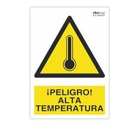 EberSign | Señal de Advertencia "¡Peligro! Alta Temperatura" A4