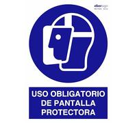 EberSign | Señal de Obligación Uso Obligatorio de Pantalla Protectora (A3)