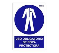EberSign | Señal de Obligación Uso Obligatorio de Ropa Protectora Normativa ISO (A3)