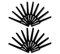 EBERTH 20 hojas de sierra de calar (10x T18 y 10x T24), longitud total 95 mm, repuesto para la sierra de cuerpo neumático EBERTH IW8-P38, con 24 dientes por pulgada, para acero aluminio plástico