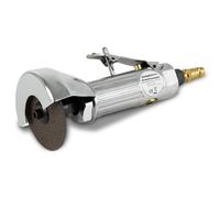 EBERTH Amoladora Angular Neumática, presión de trabajo 6 bar, conexión 1/4 pulgada, 20000 rpm, disco de corte Ø 75mm, para acero, inox, aluminio, con conexión de aire comprimido y herramienta