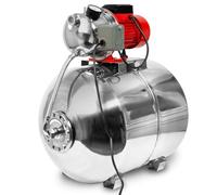 EBERTH Bomba de agua doméstica 3600L/h, 5bar, 750W, presostato para funcionamiento automático, Depósito de 100L acero inoxidable, autocebante, altura de aspiración 9m, altura de impulsión 40m