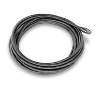 EBERTH Espiral de 7,6 m Pieza de repuesto para limpiador de tuberías Máquina de limpieza de tuberías Eléctrica (Metal resistente, Cabezal de corte de bulbo, 560 rpm, Diámetro de 11 mm, para diámetros