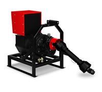EBERTH Generador con toma de fuerza de 27,5 kVA, grupo electrógeno de emergencia con AVR, 3x230 V / 2x400 V IP44, toma de fuerza de 1-3/8" con 6 dientes, suspensión de 3 puntos