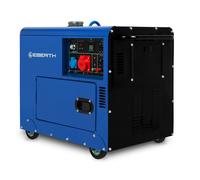 EBERTH Generador eléctrico diésel de 5000 vatios, generador de energía 3 fase