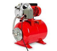EBERTH Grupo de Presión de Agua 3600 L/h Caudal, 4 bar Presión, 750W, 9 m Altura de Aspiración, 40 m Altura de Impulsión, Depósito de Presión de 24 L de Acero Pintado