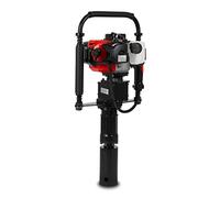 EBERTH Hincapostes manual gasolina 1.2hp (900W, 2x adaptador para agujero de pilote, max. diámetro de estaca 70mm, motor de 2 tiempos, monocilíndrico, 32ccm, bastidor metálico con amortiguadores)