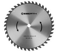 EBERTH Hoja de sierra circular disco de corte de madera de acero con para cortes en madera (450 mm de diámetro, 30 mm de perforación, 2,5 mm de grosor de hoja, 3,5 mm de anchura de corte, 40 dientes)
