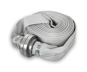 EBERTH Manguera plana con acoplamiento Storz 52-C, longitud de 20 m, diámetro de 2 pulgadas, manguera de tejido, manguera industrial, manguera de agua, manguera de bomba, manguera de jardín