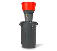 EBERTH Molino de grano eléctrico con cubo de 60L, motor eléctrico de 1300 W, tolva de 13L, 400 kg/h, molino de molienda con cuchilla de acero inoxidable, cinco tamices incl., trituradora para grano