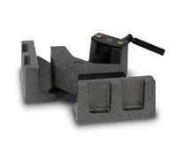EBERTH Mordaza angular 90 grados, Tornillo de banco, ancho de boca 104mm, ancho de sujeción 60mm, mordaza angular de fundición maciza, soldadura de metales, madera, altura de boca 34mm