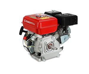 EBERTH Motor de gasolina 6,5 CV, motor de gasolina de 4 tiempos con eje cónico Ø 19,00 mm, kart con fusible de nivel de aceite, 1 cilindro, 196 cc, arranque a tracción, refrigeración por aire