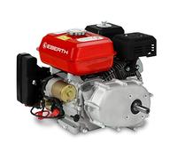 EBERTH Motor de gasolina para kart 6,5 CV 4,8 kW con embrague en baño de aceite, eje Ø 20mm, arranque electrónico, batería 7Ah 12V, fusible de nivel de aceite, 1 cilindro, 196 cc, refrigerado por aire