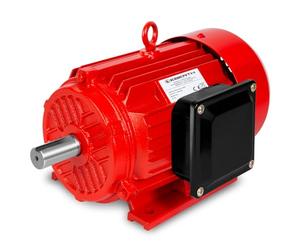 EBERTH Motor eléctrico de 400 V con 3 kW de potencia, motor trifásico de aluminio, 3 fases, velocidad de rotación 2880 rpm, corriente 6,4 A, factor de potencia 0,95, motor asíncrono para uso, 37 kg